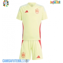 Camisa de time de futebol Espanha Replicas 2º Equipamento Infantil Europeu 2024 Manga Curta (+ Calças curtas)